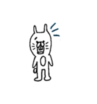 手書きのうさぎさん。（個別スタンプ：4）