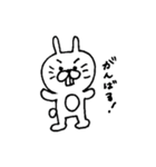 手書きのうさぎさん。（個別スタンプ：5）