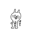 手書きのうさぎさん。（個別スタンプ：6）