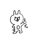 手書きのうさぎさん。（個別スタンプ：7）