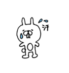 手書きのうさぎさん。（個別スタンプ：10）