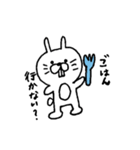 手書きのうさぎさん。（個別スタンプ：14）