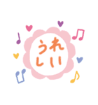 パステル文字スタンプ（個別スタンプ：3）