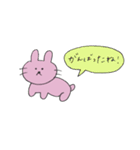 お祝い言葉スタンプ うさぎ（個別スタンプ：13）