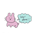 お祝い言葉スタンプ うさぎ（個別スタンプ：14）