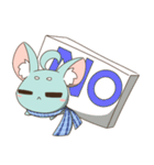 青い小動物スタンプ（個別スタンプ：4）