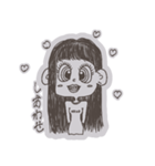 おしゃべり好きな女の子（個別スタンプ：3）