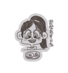 おしゃべり好きな女の子（個別スタンプ：5）