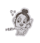 おしゃべり好きな女の子（個別スタンプ：6）