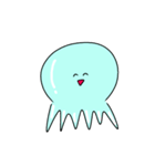 ゆかいなクラゲ（個別スタンプ：1）