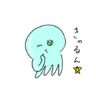 ゆかいなクラゲ（個別スタンプ：4）
