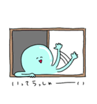 ゆかいなクラゲ（個別スタンプ：8）