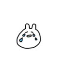 使い道のないしろくてゆるいうさぎ（個別スタンプ：6）