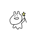 使い道のないしろくてゆるいうさぎ（個別スタンプ：8）