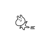 使い道のないしろくてゆるいうさぎ（個別スタンプ：11）