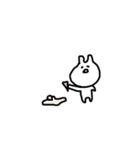 使い道のないしろくてゆるいうさぎ（個別スタンプ：13）