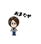 ショートヘアの女の子♪（個別スタンプ：6）