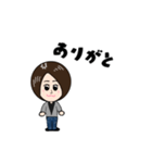 ショートヘアの女の子♪（個別スタンプ：7）