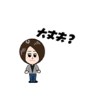 ショートヘアの女の子♪（個別スタンプ：9）