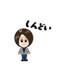ショートヘアの女の子♪（個別スタンプ：12）