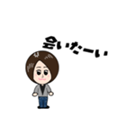 ショートヘアの女の子♪（個別スタンプ：13）