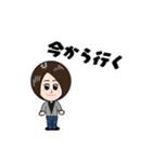 ショートヘアの女の子♪（個別スタンプ：14）
