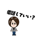 ショートヘアの女の子♪（個別スタンプ：16）