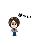 ショートヘアの女の子♪（個別スタンプ：18）