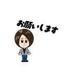 ショートヘアの女の子♪（個別スタンプ：23）