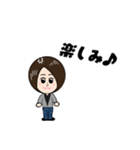 ショートヘアの女の子♪（個別スタンプ：24）