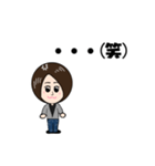 ショートヘアの女の子♪（個別スタンプ：30）