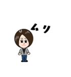 ショートヘアの女の子♪（個別スタンプ：35）