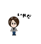 ショートヘアの女の子♪（個別スタンプ：37）