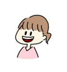 顔文字系女子。（個別スタンプ：2）