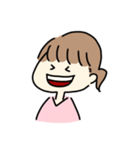 顔文字系女子。（個別スタンプ：5）