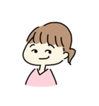 顔文字系女子。（個別スタンプ：33）