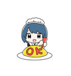 ぱるてのんプロ メイドちゃんスタンプ（個別スタンプ：6）