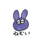 カラフルなくまとうさぎたち（個別スタンプ：5）