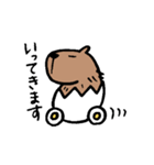 カピバラ×玉子の「かぴたま」スタンプ（個別スタンプ：3）