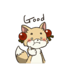 困り眉のキツネさん（個別スタンプ：3）