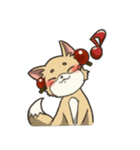 困り眉のキツネさん（個別スタンプ：7）