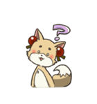 困り眉のキツネさん（個別スタンプ：10）
