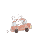 白い小動物。（個別スタンプ：24）