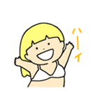 ゆたんぽガール げんきなビキニ（個別スタンプ：6）