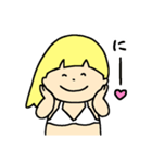ゆたんぽガール げんきなビキニ（個別スタンプ：18）
