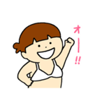 ゆたんぽガール げんきなビキニ（個別スタンプ：21）