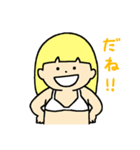ゆたんぽガール げんきなビキニ（個別スタンプ：39）