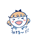 ほんわかした女の子。よく使う敬語スタンプ（個別スタンプ：16）