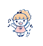 ほんわかした女の子。よく使う敬語スタンプ（個別スタンプ：22）