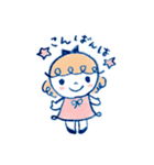 ほんわかした女の子。よく使う敬語スタンプ（個別スタンプ：40）
